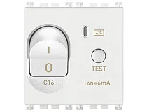 VIMAR Vimar 19411.16.6.B Interruttore MT Diff.1P+N C16 6mA bianco