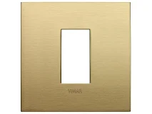 VIMAR Vimar 19641.12.01 Placca Classic 1M ottone spazzolato