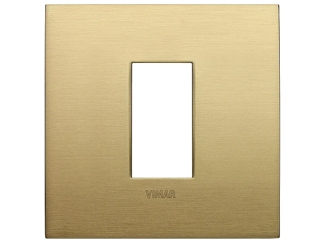 VIMAR Vimar 19641.12.01 Placca Classic 1M ottone spazzolato