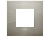 VIMAR Vimar 19642.08 Placca Classic 2M acciaio spazzolato
