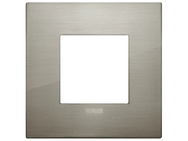 VIMAR Vimar 19642.08 Placca Classic 2M acciaio spazzolato