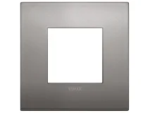 VIMAR Vimar 19642.10 Placca Classic 2M nichel nero