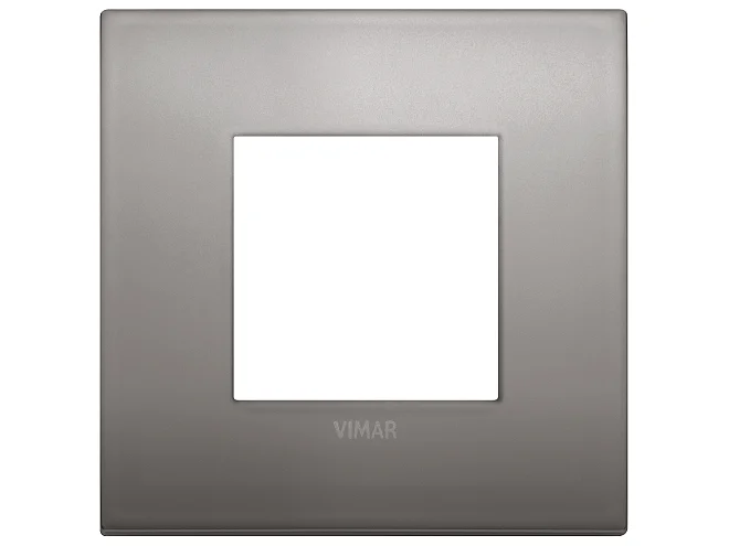VIMAR Vimar 19642.10 Placca Classic 2M nichel nero