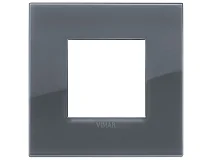 VIMAR Vimar 19642.61 Placca Classic 2M Reflex grigio fumè