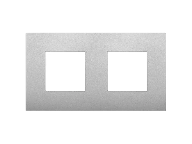 VIMAR Vimar 19643.79 Placca 4M (2+2)int71 CL silver matt