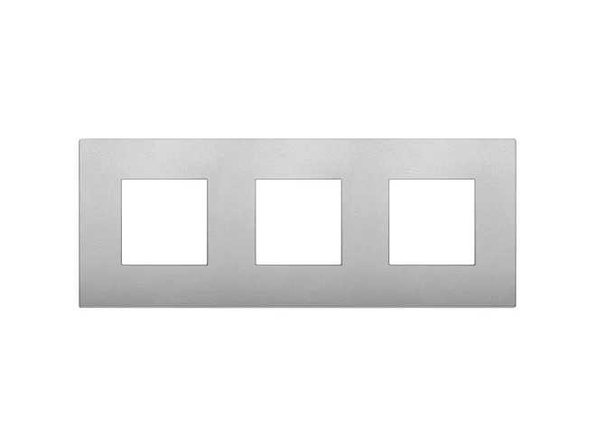VIMAR Vimar 19644.79 Placca 6M (2+2+2)int71 CL silver matt