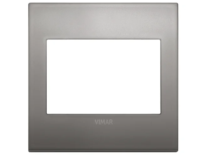 VIMAR Vimar 19648.10 Placca Classic 3M BS nichel nero