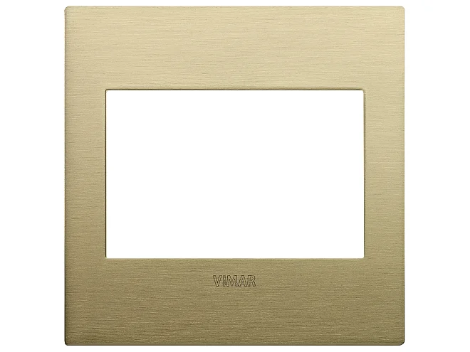 VIMAR Vimar 19648.12.01 Placca Classic 3M BS ottone spazzolato