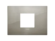 VIMAR Vimar 19652.08 Placca Classic 2M cen acciaio spazzolato