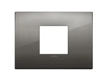 VIMAR Vimar 19652.09 Placca Classic 2M centrali cromo nero