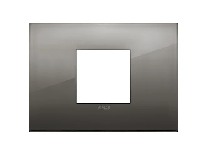 VIMAR Vimar 19652.09 Placca Classic 2M centrali cromo nero