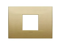 VIMAR Vimar 19652.12.01 Placca Classic 2MC ottone spazzolato