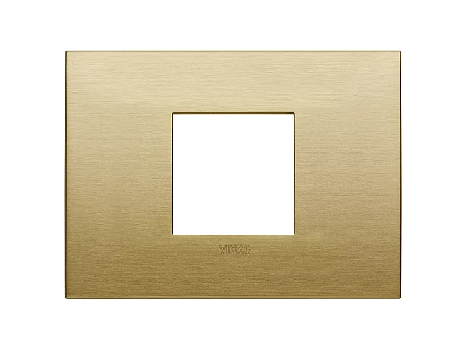 VIMAR Vimar 19652.12.01 Placca Classic 2MC ottone spazzolato