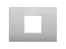 VIMAR Vimar 19652.79 Placca Classic 2M centrali silver matt