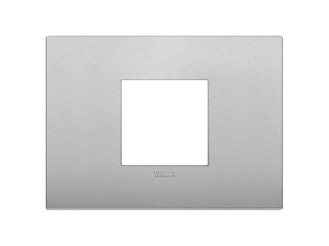 VIMAR Vimar 19652.79 Placca Classic 2M centrali silver matt
