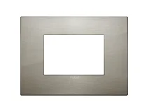 VIMAR Vimar 19653.08 Placca Classic 3M acciaio spazzolato