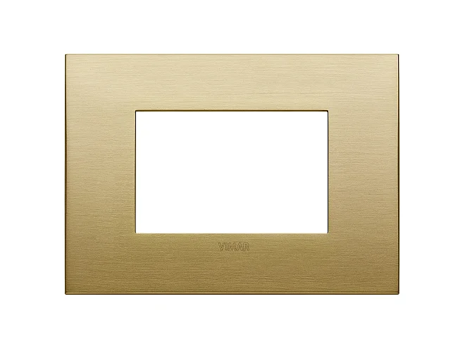 VIMAR Vimar 19653.12.01 Placca Classic 3M ottone spazzolato