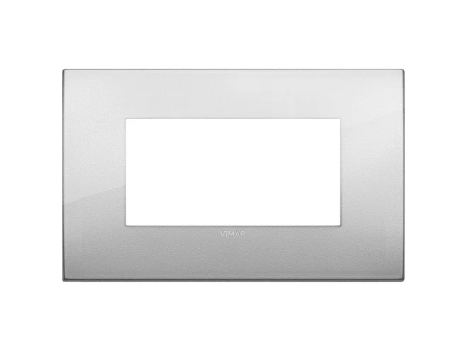 VIMAR Vimar 19654.03 Placca Classic 4M argento