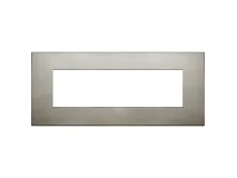 VIMAR Vimar 19657.08 Placca Classic 7M acciaio spazzolato
