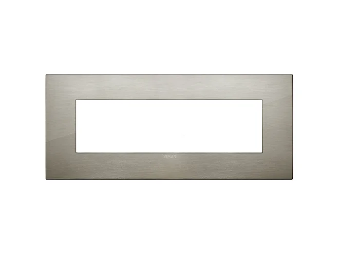 VIMAR Vimar 19657.08 Placca Classic 7M acciaio spazzolato