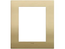 VIMAR Vimar 19668.12.01 Placca Classic 8M ottone spazzolato