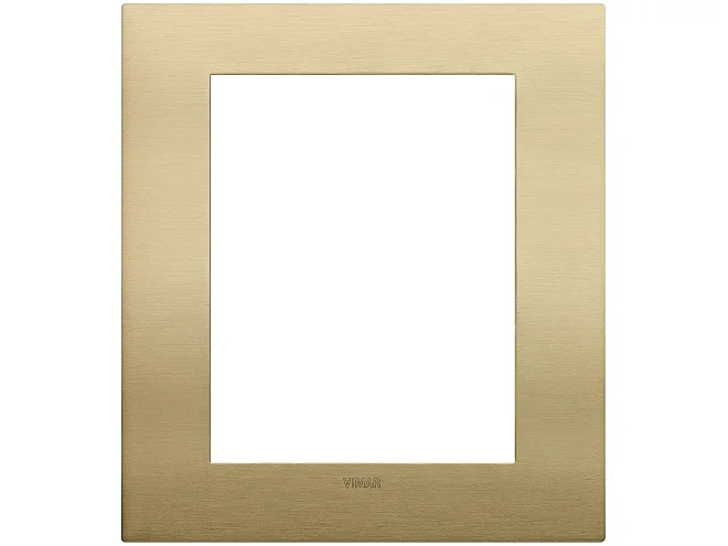 VIMAR Vimar 19668.12.01 Placca Classic 8M ottone spazzolato