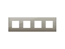 VIMAR Vimar 19669.08 Placca 8M (2+2+2+2)int71 CL acciaio spaz
