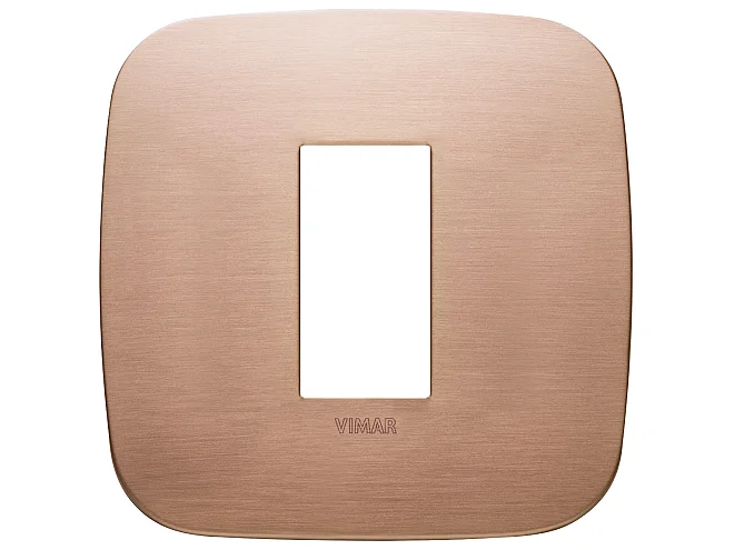 VIMAR Vimar 19671.11 Placca Round 1M rame spazzolato
