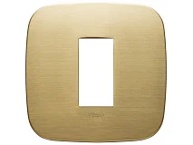 VIMAR Vimar 19671.12.01 Placca Round 1M ottone spazzolato