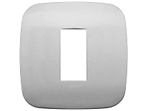 VIMAR Vimar 19671.23 Placca Round 1M argento matt