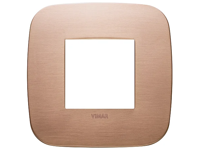 VIMAR Vimar 19672.11 Placca Round 2M rame spazzolato