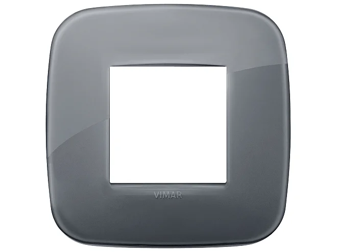 VIMAR Vimar 19672.61 Placca Round 2M Reflex grigio fumè
