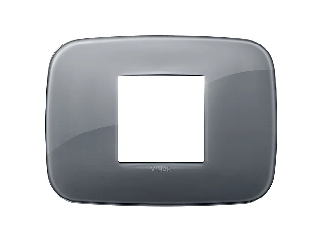 VIMAR Vimar 19682.61 Placca Round 2M centr Reflex grigio fumè