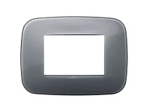 VIMAR Vimar 19683.61 Placca Round 3M Reflex grigio fumè