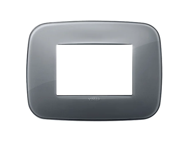 VIMAR Vimar 19683.61 Placca Round 3M Reflex grigio fumè