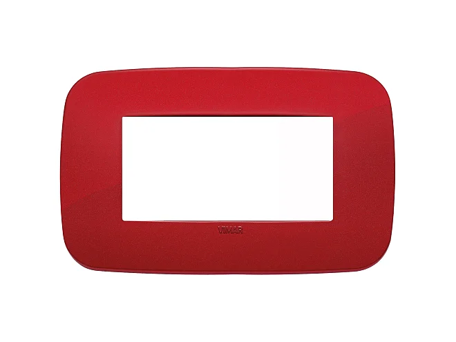 VIMAR Vimar 19684.85 Placca Round 4M rosso