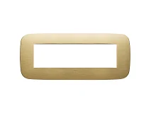 VIMAR Vimar 19687.12.01 Placca Round 7M ottone spazzolato