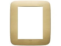 VIMAR Vimar 19698.12.01 Placca Round 8M ottone spazzolato