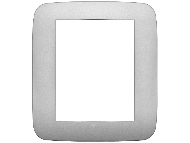 VIMAR Vimar 19698.23 Placca Round 8M argento matt