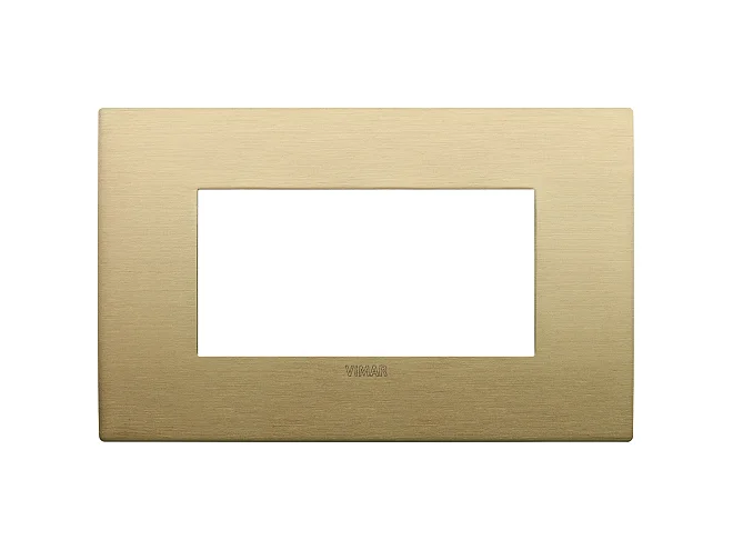 VIMAR Vimar 19954.12.01 Placca fit 4M ottone spazzolato