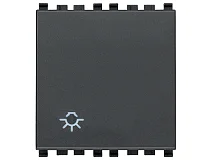 VIMAR Vimar 20008.2.L Pulsante 1P NO 10A luce 2M grigio