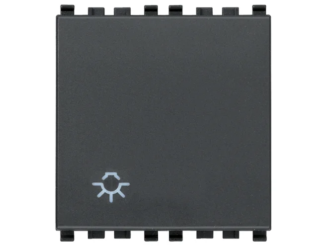 VIMAR Vimar 20008.2.L Pulsante 1P NO 10A luce 2M grigio