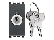 VIMAR Vimar 20086.CU Pulsante 2P NO 16A +chiave unif. grigio