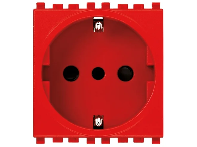 VIMAR Vimar 20209.R Presa 2P+T 16A P30 rosso