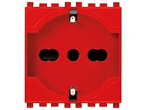 VIMAR Vimar 20210.R Presa 2P+T 16A universale rosso