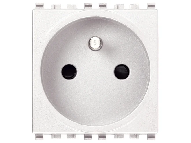 VIMAR Vimar 20212.B Presa SICURY 2P+T 16A francese bianco