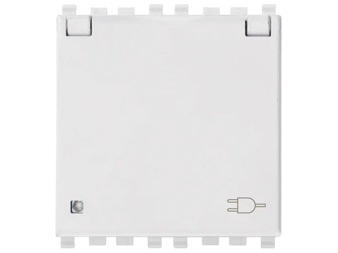 VIMAR Vimar 20212.C.B Presa SICURY 2P+T 16A FR + coper. bianco