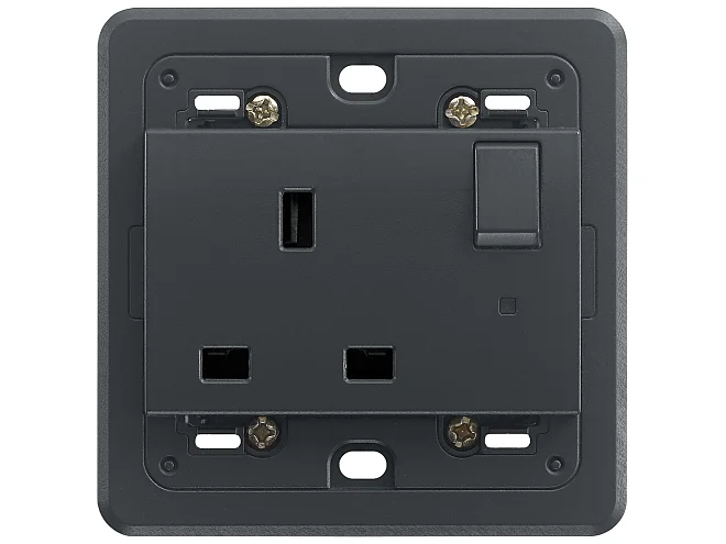 VIMAR Vimar 20221.L Presa 2P+T 13A inglese interr. grigio