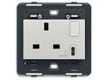 VIMAR Vimar 20223.C.N Presa 2P+T 13A BS + int. + USB C Next