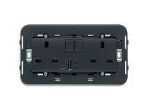 VIMAR Vimar 20224.AC 2 prese 2P+T 13A BS +int +USB A+C grigio